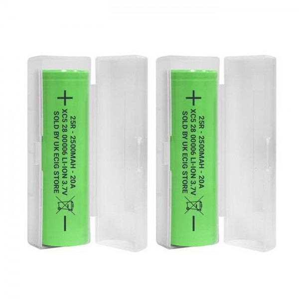 Samsung INR18650 25R 2500mAh Battery Twin Pack