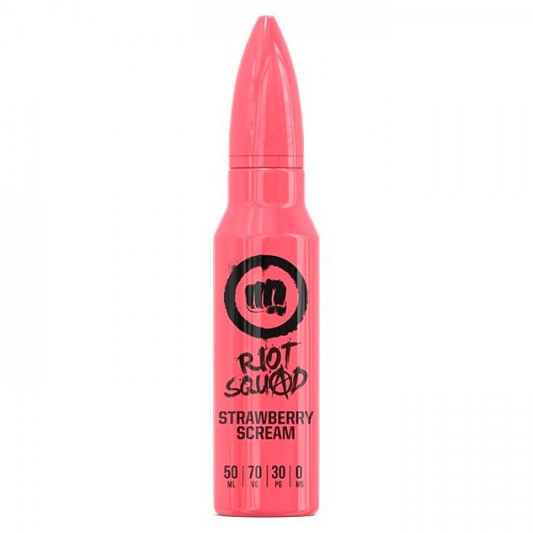 Riot Squad - Strawberry sCReam 50ml Short Fill E-Liquid