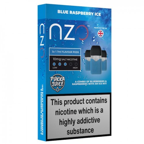 NZO Pukka Juice - Blue Rapsberry Ice Pods