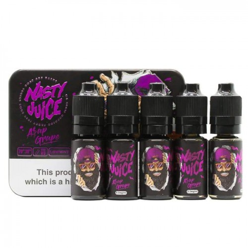 Nasty Juice - A$AP Grape E-Liquid 5 x 10ml Pa...