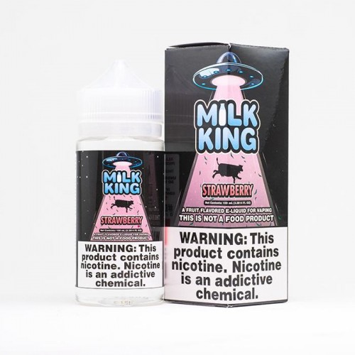 Milk King - Strawberry 100ml Short Fill E-Liq...