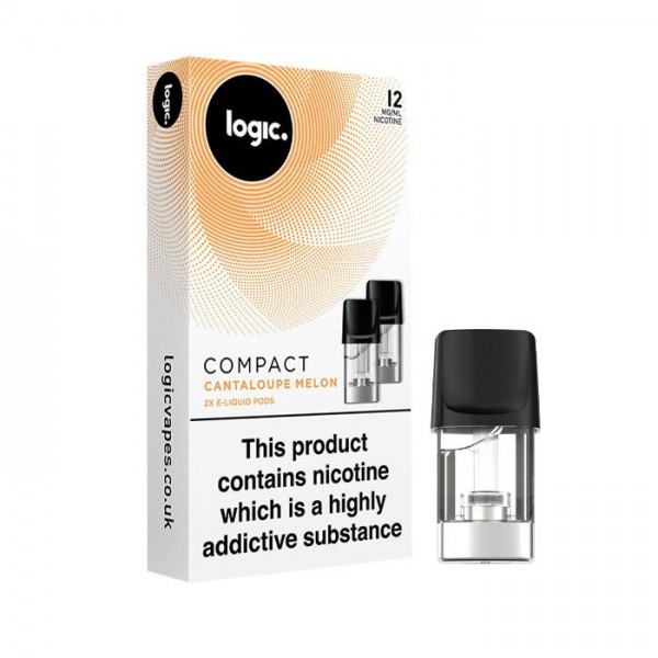 Logic Cantaloupe Melon 12mg Compact Vape Pods