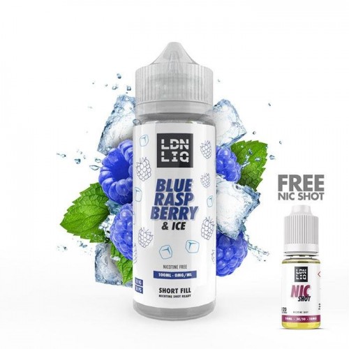 LDN LIQ Blue Raspberry & Ice 100ml Short ...