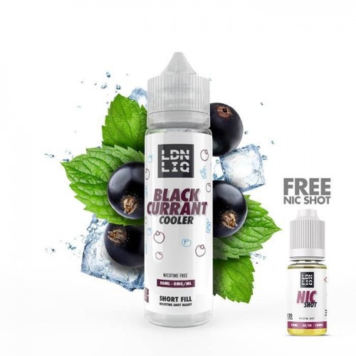 LDN LIQ Blackcurrant Cooler 50ml Short Fill E...