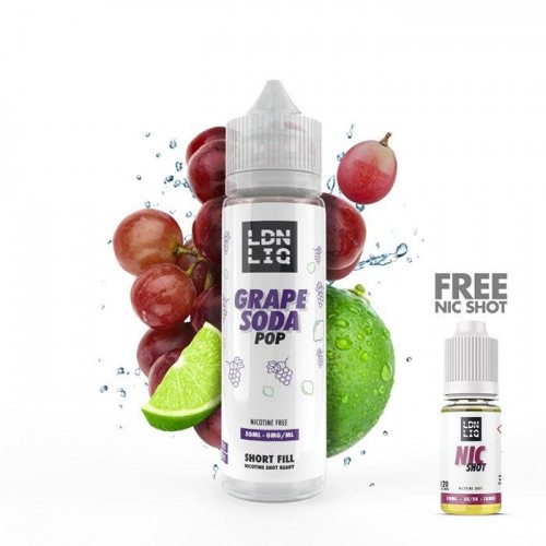 LDN LIQ Grape Soda Pop 50ml Short Fill E-Liqu...