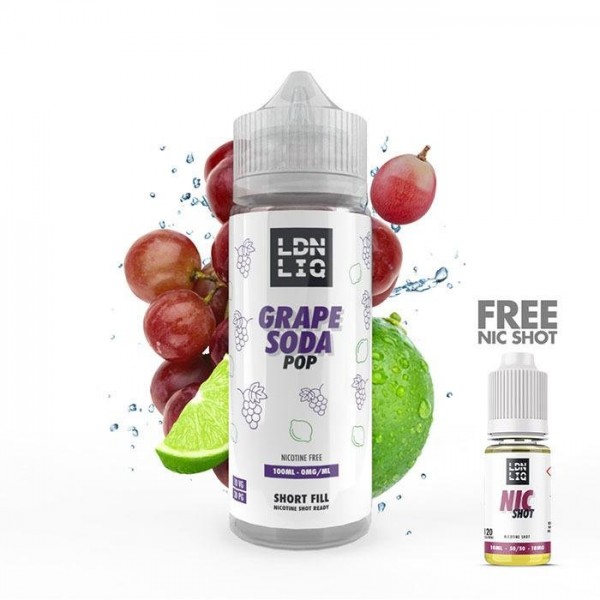 LDN LIQ Grape Soda Pop 100ml Short Fill E-Liquid