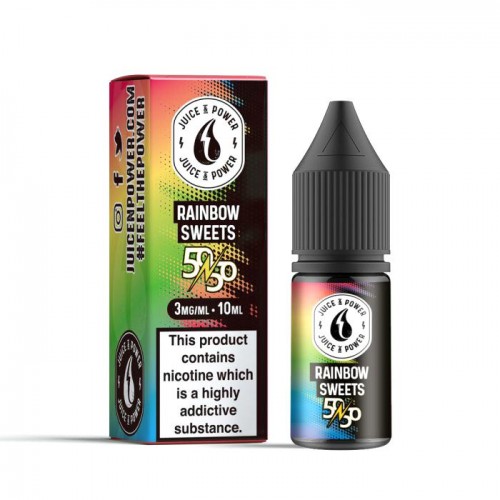 Juice N Power 50/50 Rainbow Sweets 10ml