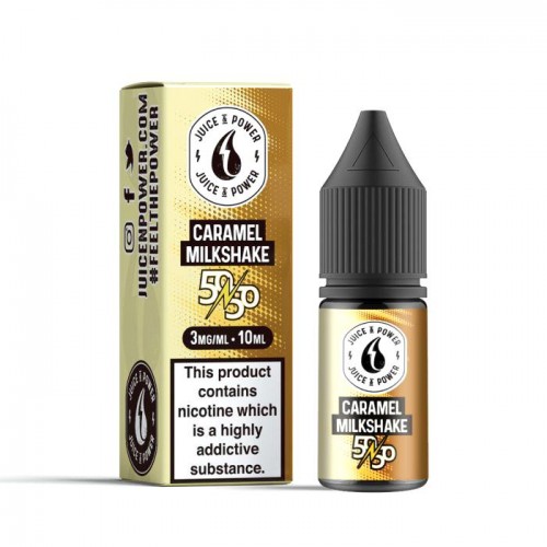 Juice N Power 50/50 Caramel Milkshake 10ml