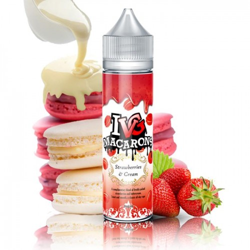 IVG Macarons Strawberries & Cream 50ml Sh...