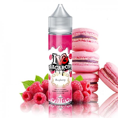 IVG Macarons Raspberry 50ml Short Fill E-Liqu...