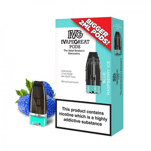 IVG Closed Pod System Blue Raspberry Ice Disp...