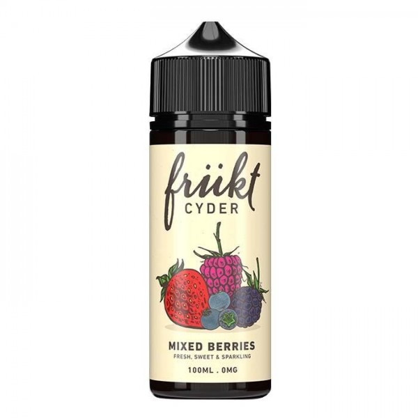 Frukt Cyder E-liquid - Mixed Berries 100ml Short Fill