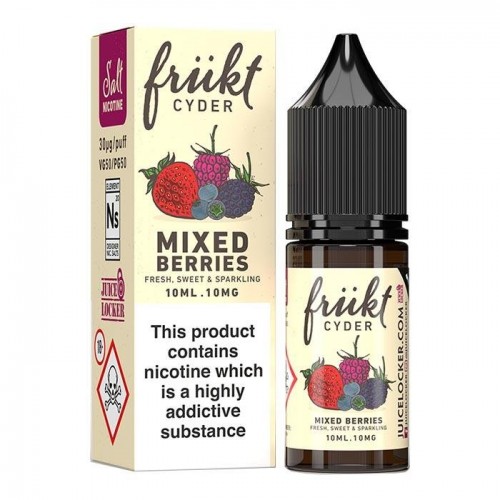 Frukt Cyder - Mixed Berries Nicotine Salt E-l...