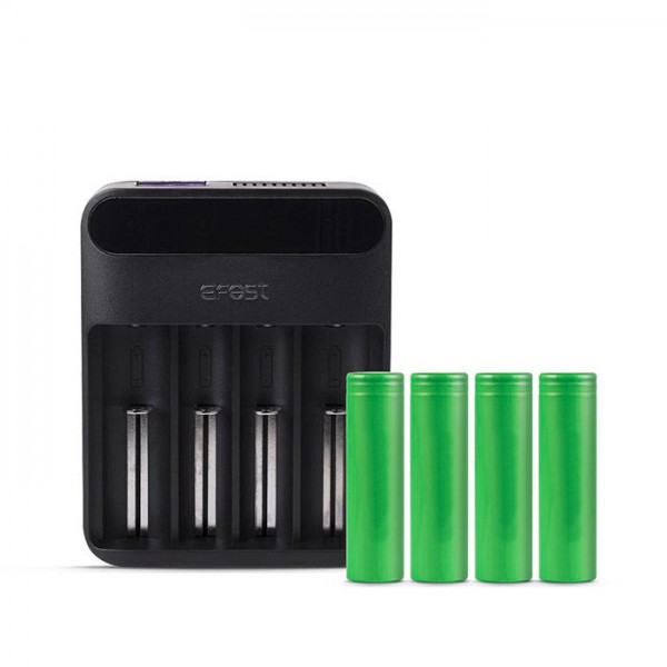 Efest Lush Q4 Battery Charger & Battery Bundle