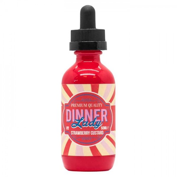 Dinner Lady - Strawberry Custard 50ml Short Fill E-Liquid