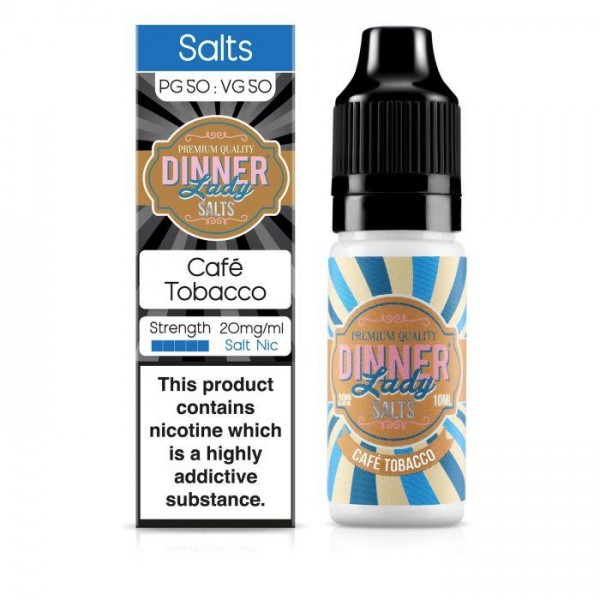 Dinner Lady - Cafe Tobacco 10ml Salt Nic E-Liquid