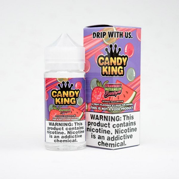 Candy King - Strawberry Watermelon Bubblegum 100ml Short Fill E-Liquid