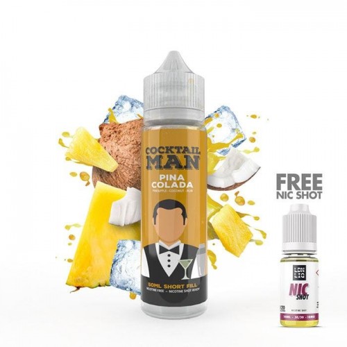 Cocktail Man Pina Colada 50ml Short Fill E-Li...