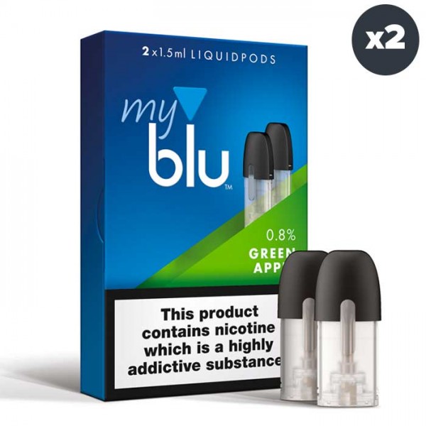 Myblu Liquid Replacement Pods - Green Apple