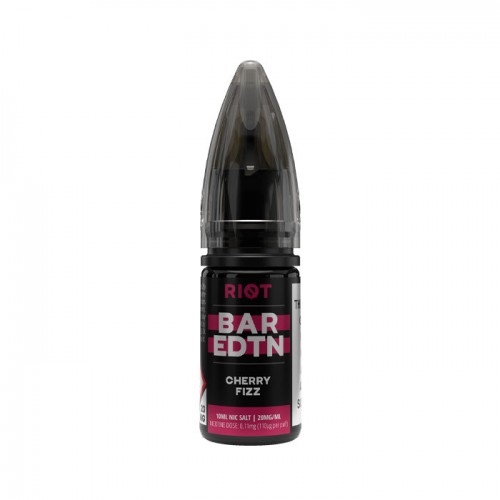 Riot Squad BAR EDTN Cherry Fizz 10ml Nic Salt...