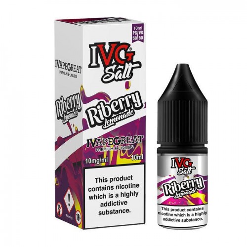 IVG Riberry Lemonade 10ml Nicotine Salt E-Liq...