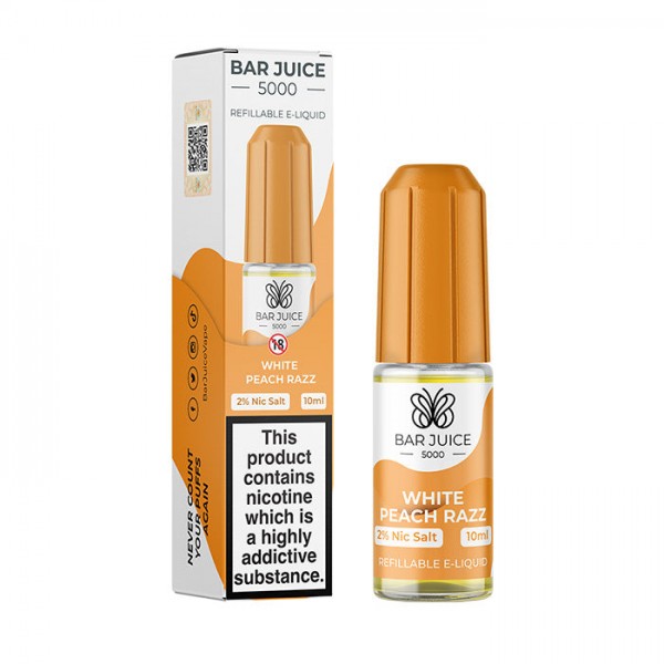 Bar Juice White Peach Razz 10ml Nicotine Salt E-Liquid