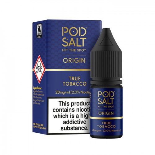 Pod Salt Origin True Tobacco 10ml Nicotine Sa...