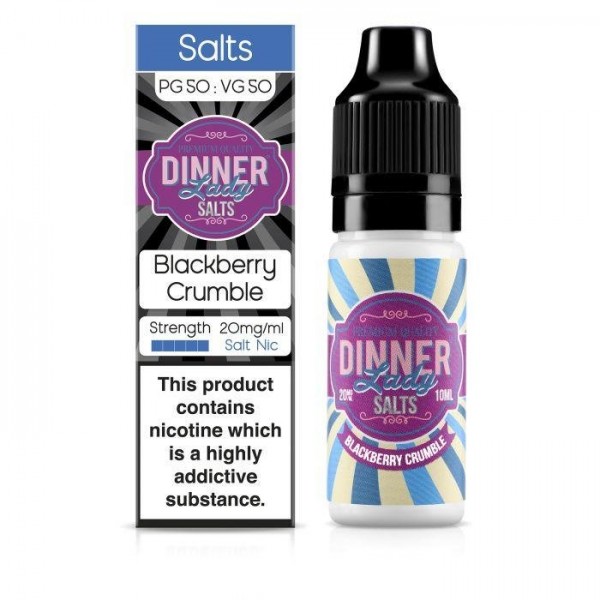 Dinner Lady - Blackberry Crumble 10ml Salt Nic E-Liquid