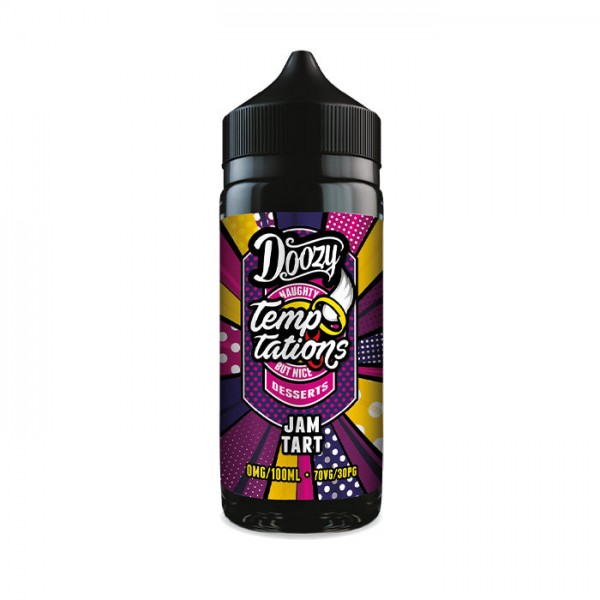 Doozy Vape Temptations Jam Tart 100ml Shortfill E-Liquid