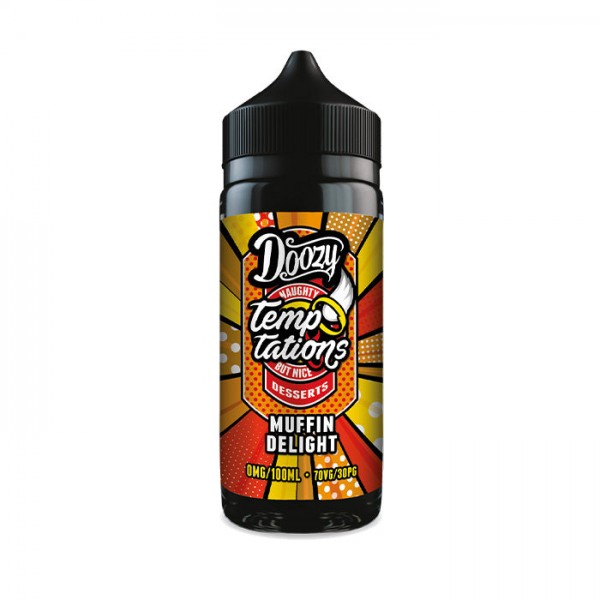 Doozy Vape Temptations Muffin Delight 100ml Shortfill E-Liquid