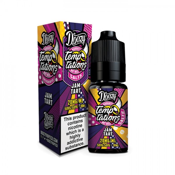 Doozy Vape Temptations Jam Tart 10ml Nic Salt...