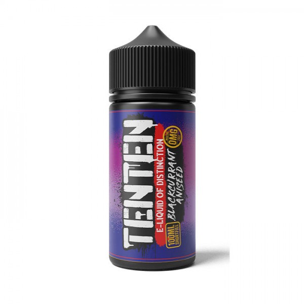 TENTEN Blackcurrant Aniseed 100ml Shortfill E-Liquid