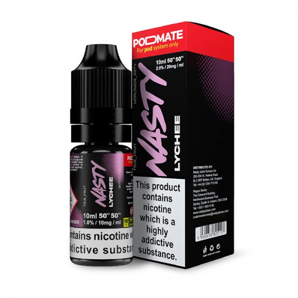 Nasty Juice PodMate Lychee 10ml Nicotine Salt E-Liquid