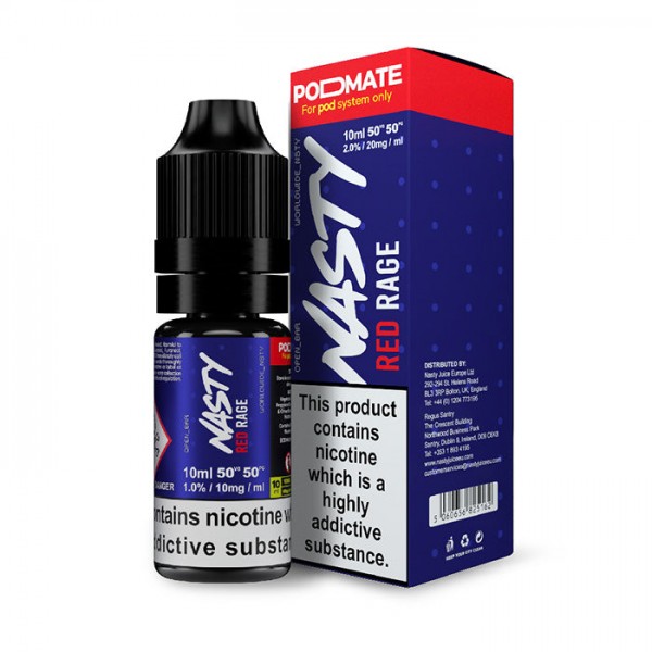 Nasty Juice PodMate Red Rage 10ml Nicotine Salt E-Liquid