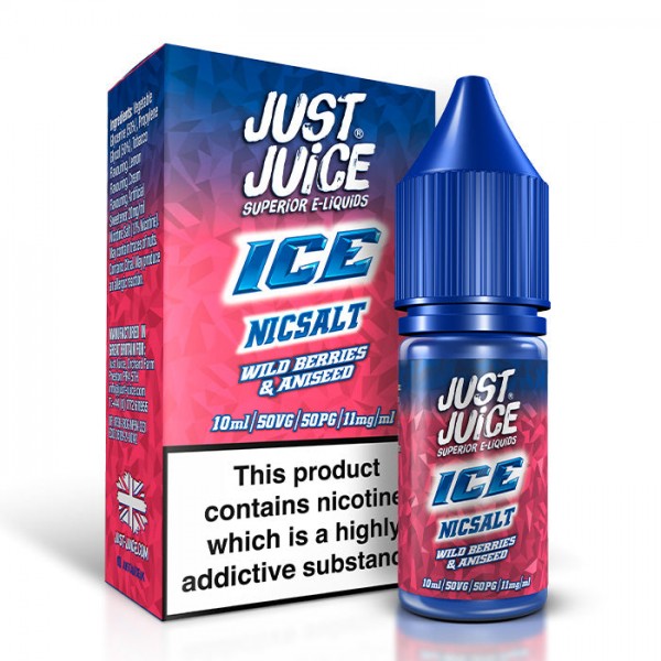 Just Juice Ice Range Wild Berries & Aniseed 10ml Nicotine Salt E-Liquid