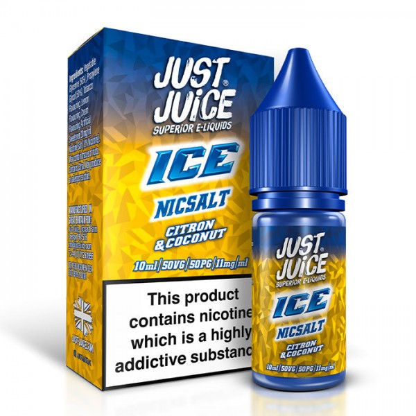 Just Juice Ice Range Citron & Coconut 10ml Nicotine Salt E-Liquid