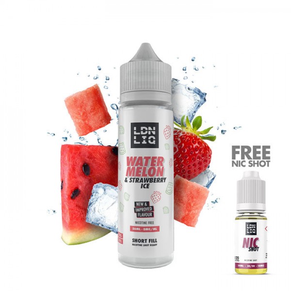 LDN LIQ Strawberry & Watermelon Ice 50ml Short Fill E-Liquid