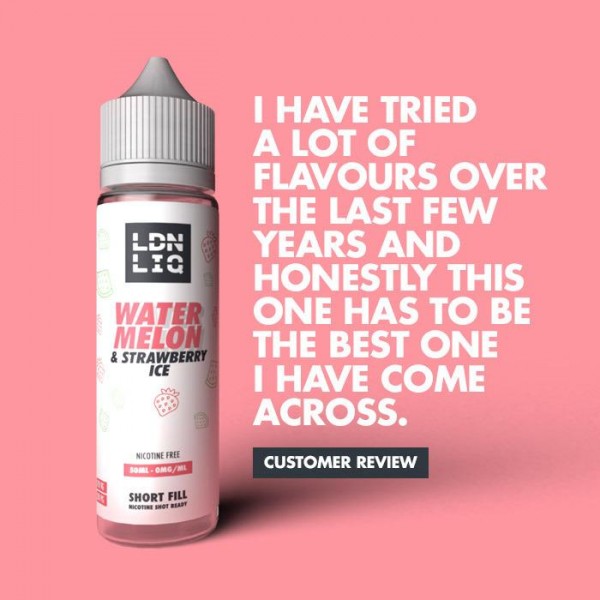 LDN LIQ Strawberry & Watermelon Ice 50ml Short Fill E-Liquid