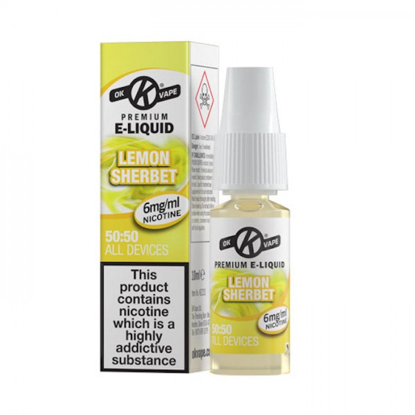 OK Vape 50:50 E-Liquid Lemon Sherbet