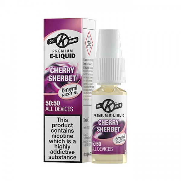 OK Vape 50:50 E-Liquid Cherry Sherbert