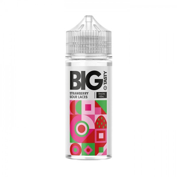 Big Tasty Candy Rush Strawberry Sour Laces 100ml Shortfill E-Liquid