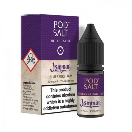 Pod Salt & Jammin Blueberry Jam Tart 10ml...