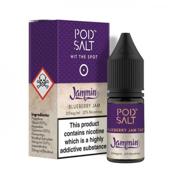 Pod Salt & Jammin Blueberry Jam Tart 10ml...