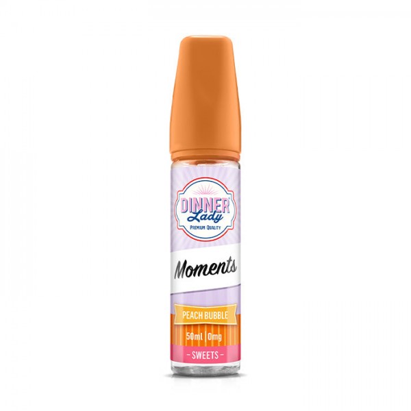 Dinner Lady Moments Peach Bubble 50ml Shortfill E-Liquid