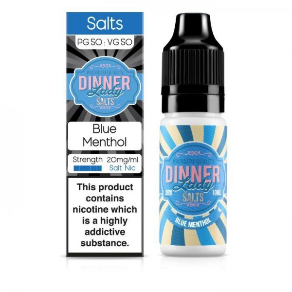 Dinner Lady - Blue Menthol 10ml Salt Nic E-Liquid