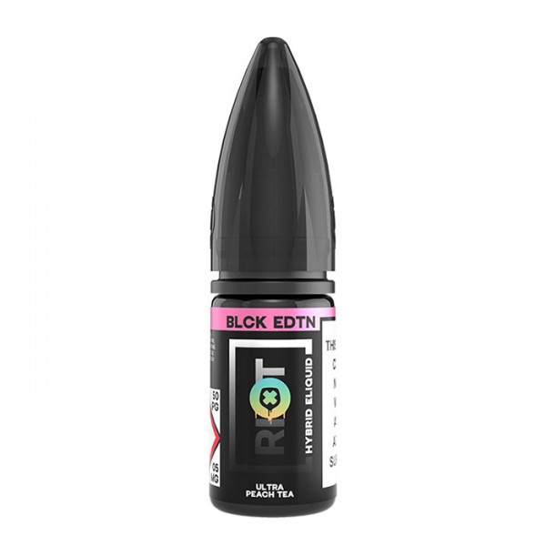 Riot Squad Black Edition Ultra Peach Tea 10ml Nicotine Salt E-Liquid