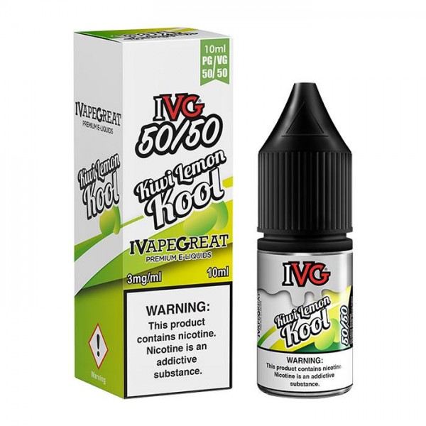 IVG 50/50 Series Kiwi Lemon Kool 10ml E-Liqui...