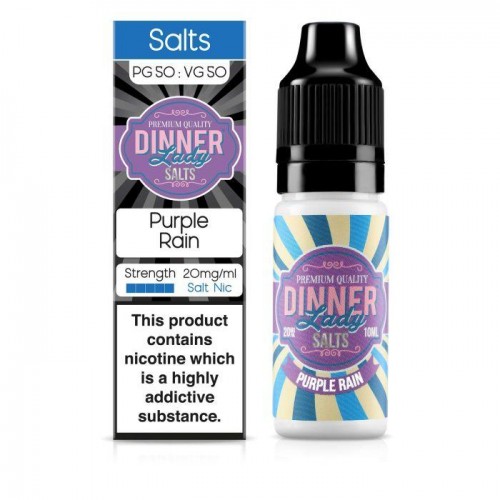 Dinner Lady - Purple Rain 10ml Salt Nic E-Liq...