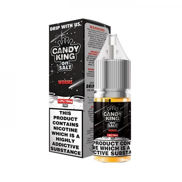 Candy King on Salt Worms 10ml Nic Salt E-Liquid