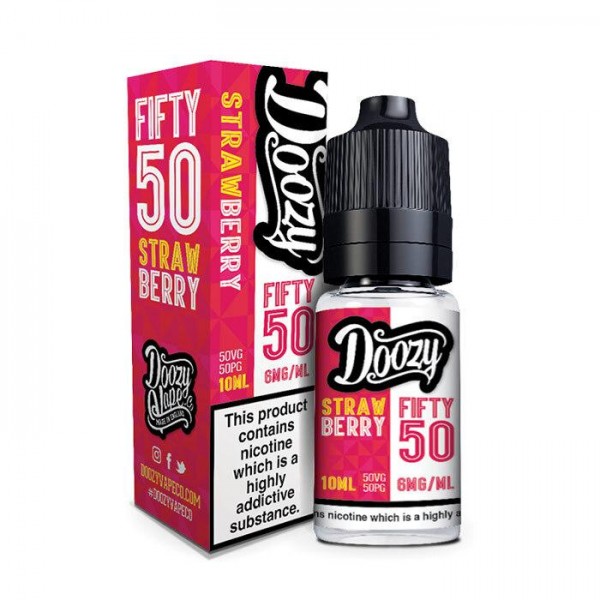 Doozy Vape Strawberry Fifty 50 10ml E-Liquid